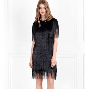 Rachel Zoe Collection Eddy Metallic Fringe Dress